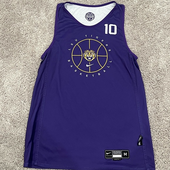 Nike Tops Authentic Lsu Womens Basketball Team Practice Uniform